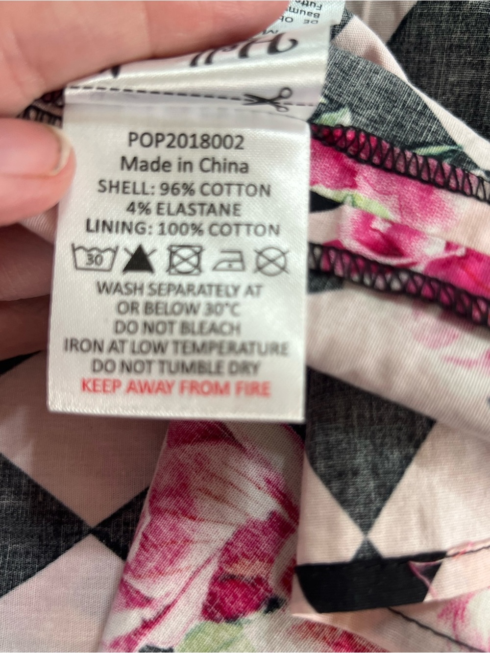 Hell Bunny Pink Harlequin Print Dress - Picture 3 of 3